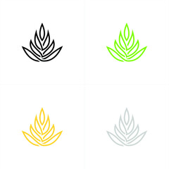 Fototapeta na wymiar Luxury Cannabis or Marijuana Leaf in the frame for Icon and Logos Concept
