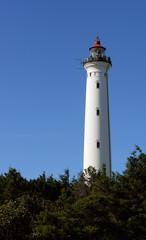 Leuchtturm und Stranddünen auf Holmsland Klit Jütland