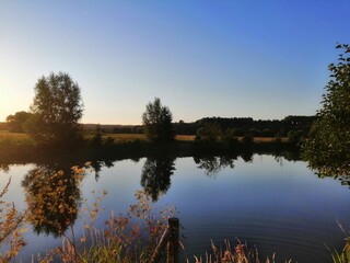 Abendstimmung in den Lippewiesen in Hamm
