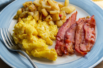 Scrambled Eggs Bacon Potatoes