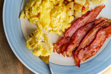 Scrambled Eggs Bacon Potatoes