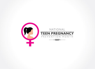 Obraz premium National Teen Pregnancy Prevention Month observed in May across United States of America.