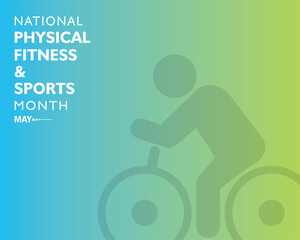 Fototapeta premium National Physical Fitness and Sports Month observed in May to promote healthy lifestyles among people.