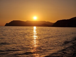 Obraz premium sunset over the sea