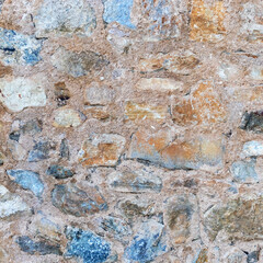 old stone wall, close up view - texture