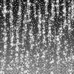 Sparkling silver luxury sparkling confetti. Scatte
