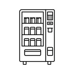 vending machines vector icon. vector illustration - obrazy, fototapety, plakaty
