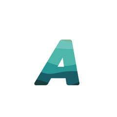 Initial letter A logo vector design template