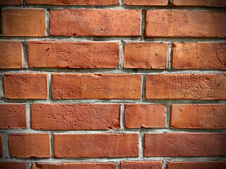 Hintergrund Wand Backstein rot Vignette