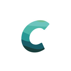 Initial letter C logo vector design template