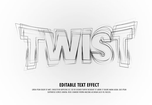 Twisted Vibrating Text Effect