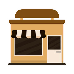 Isolated shop building icon Store structure Vector