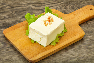 Greek traditional soft feta cheese