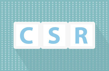 CSR (Corporate Social Responsibility) concept- vector illustration
