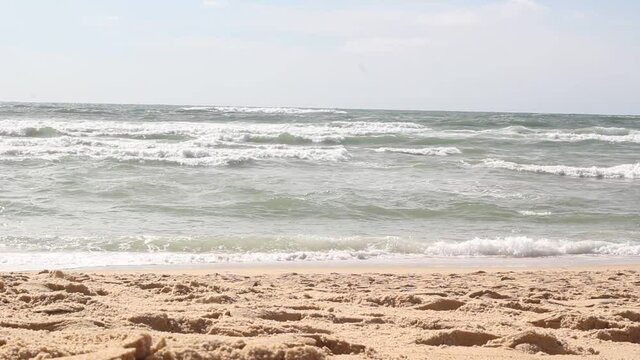 waves on the beach