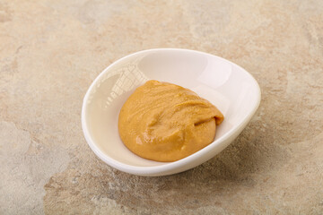Peanut butter in the bowl
