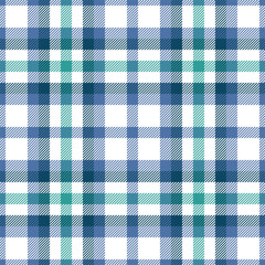 Blue and green plaid seamless pattern