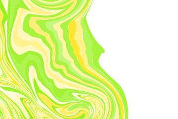 Fluid art. Modern artwork background. Mixture of acrylic paints. Abstract liquid painting marble texture, colorful gradient waves. Vector design for banner, flyer, card, cover, invitation. Copy space