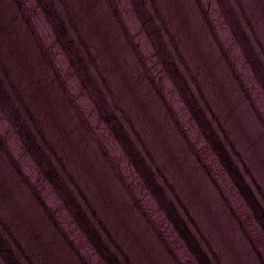Fototapeta premium Aubergine purple striped chiffon fabric texture