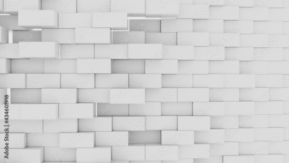 Aufkleber computer generated background transformation of large rectangles into small. 3d rendering geometric 