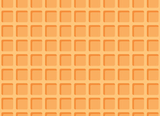 Seamless waffle texture or pattern. Ice cream cone background. Vector illustration.