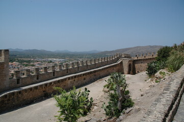 Castell de Capdepera with a view of the surrounding area; Mallorca; Balearic Islands