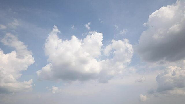 Time lapse of flying clouds nature background