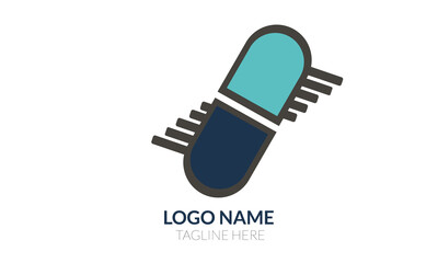Capsule logo vector.