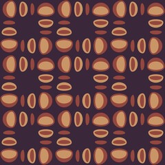 Rounded abstract seamless pattern - decorative accent for any surfaces.