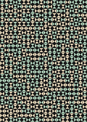 Abstract Geometric Pattern generative computational art illustration