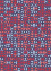 Abstract Geometric Pattern generative computational art illustration