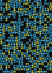 Abstract Geometric Pattern generative computational art illustration