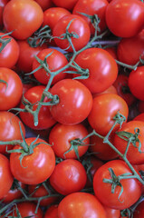 Red tomatoes at the market