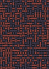Abstract Geometric Pattern generative computational art illustration