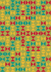 Fototapeta premium Abstract Geometric Pattern generative computational art illustration