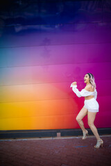 black woman in stlyish fashion pose