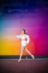 black woman in stlyish fashion pose