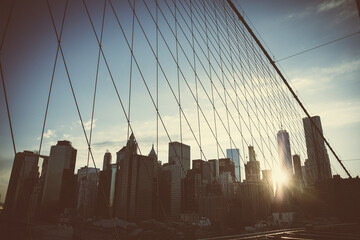 Brooklyn Bridge in NEW YORK City