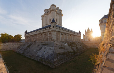 Fototapeta na wymiar The Vincennes is historical castle located at the east of Paris, France.