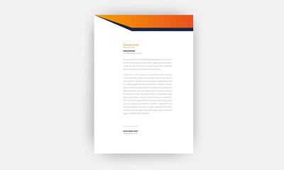 Modern letterhead Template with standard sizes.