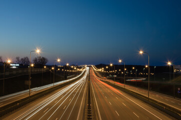 Evening view of the Tricity ring road.