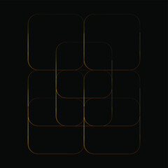 minimal design with thin stripes delineating the edges of the shapes and elements that make up the drawing. thin gradient stripes