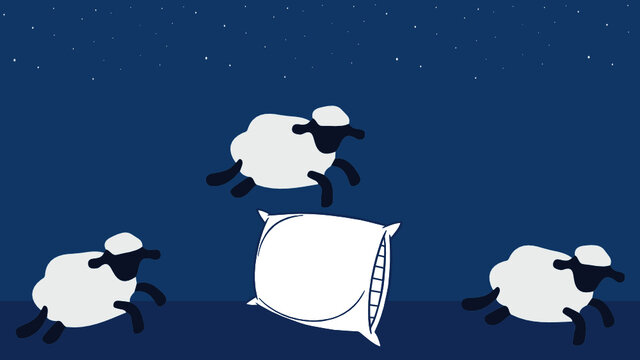 Sheep Jumping To Sleep