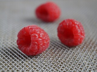 Ripe raspberries 