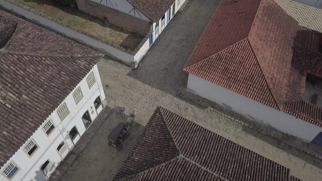 Colonial Houses Architecture Landscape Cityscape Traditional Pirates Portuguese Empire Old Century Rio de Janeiro Paraty Brazil