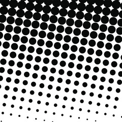 Black halftone background. Black polka dot. Halftone pattern. Modern Halftone Background, backdrop, texture, pattern. Vector illustration. Halftone Backdrop.