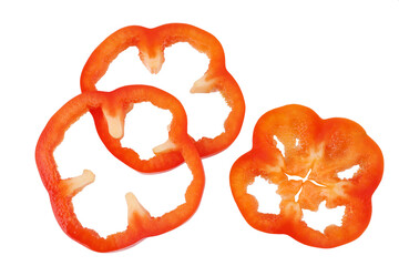 Bell pepper isolated on a white background