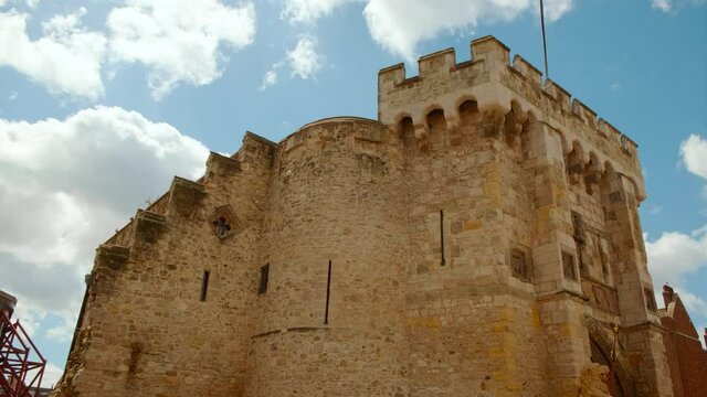 Revealing Bargate, a gatehouse built in Norman times as part of the Southampton town walls and the main gateway to Southampton, UK