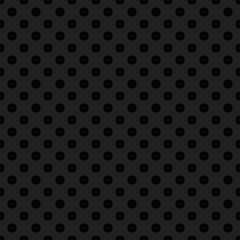 Black Polka Dot seamless pattern. Vector background.