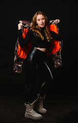 Front view of attractive woman looking into the camera